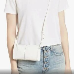 Frame Les Second Calfskin Leather crossbody wallet/bag